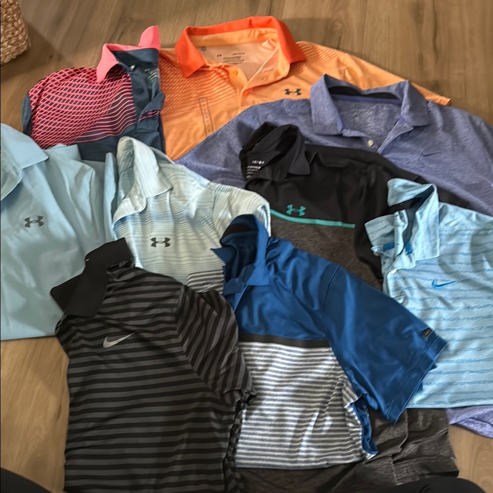 Under Armour and Nike Polo Shirt Collection